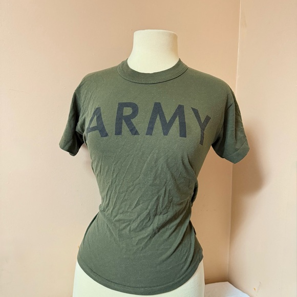 Rothco Tops - Vintage USA MADE ARMY GREEN SHIRT